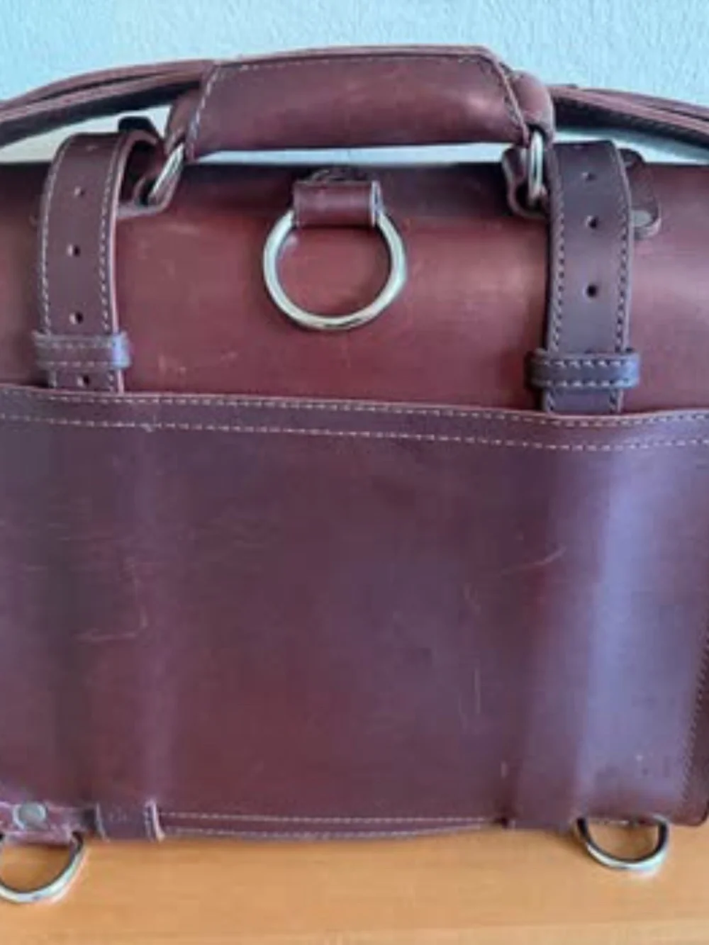 Authentic Saddleback Leather Large Thin Briefcase – Chestnut